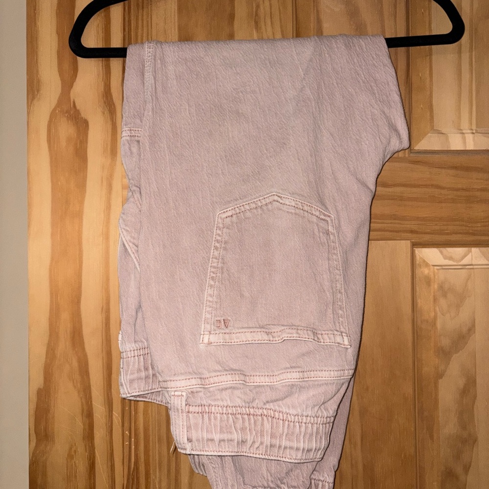 American Eagle Outfitters Light Pink Cropped Pants